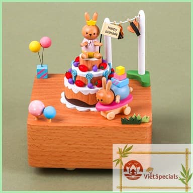 Dalat Retro Wooden Music Box