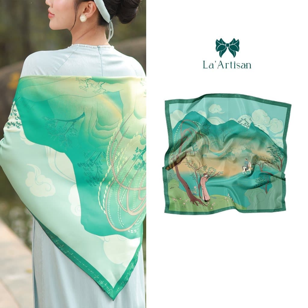 Silk Scarf Patriotic Design 60x60cm 70x70cm 90x90cm