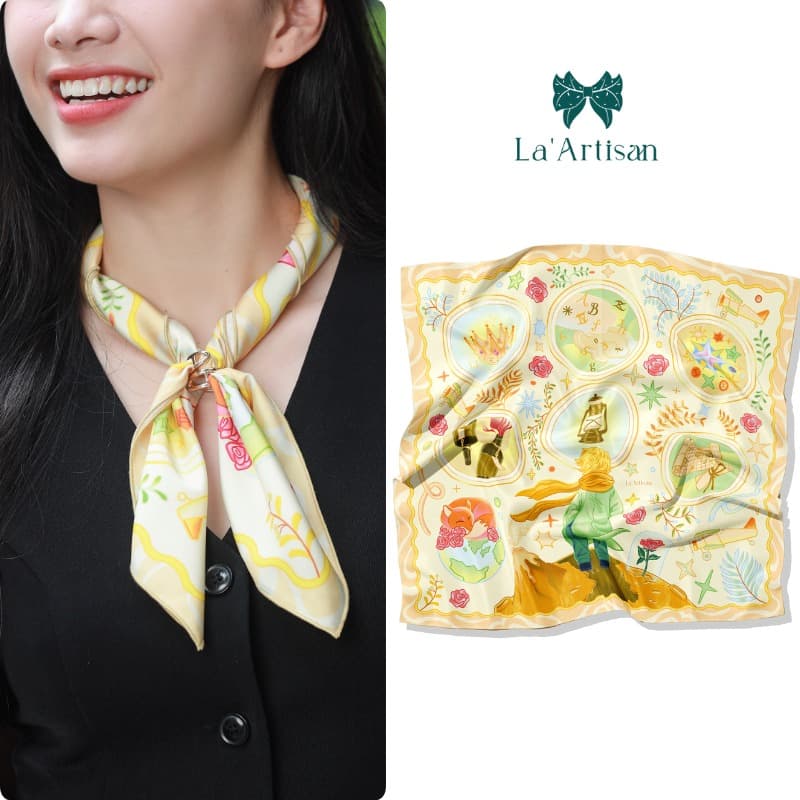 Silk Scarf Cây Khế Exclusive Design 55x55cm 90x90cm