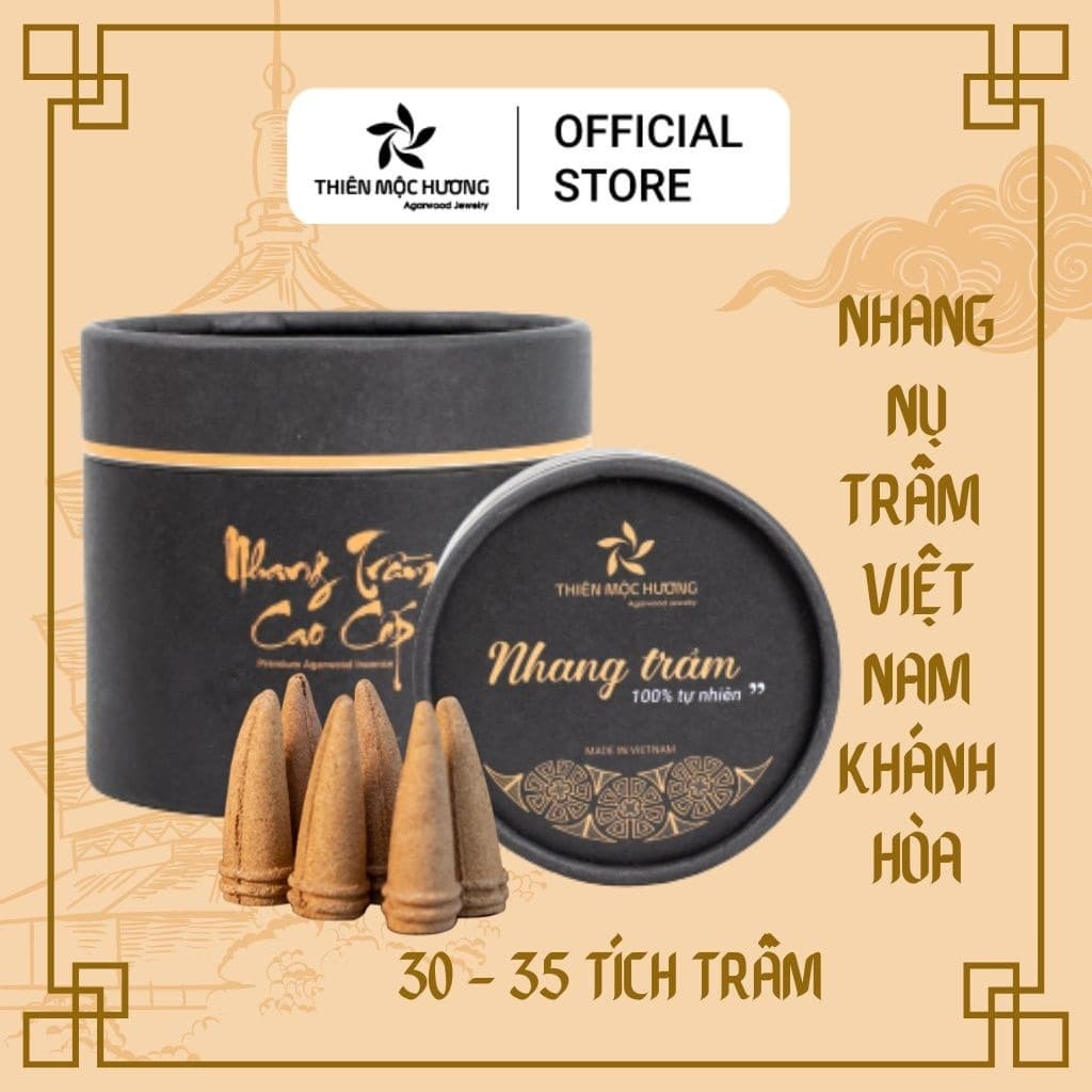 Premium Agarwood Incense Cones 25 Years Aged