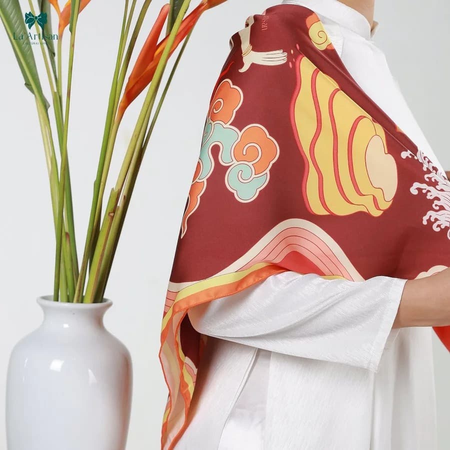 Silk Scarf Patriot Collection 60x60cm Elegant Design