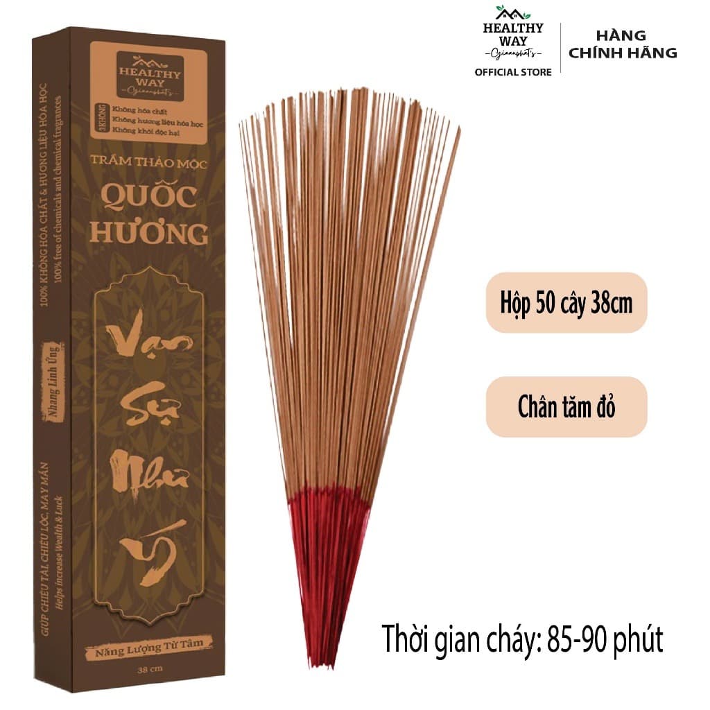 Premium Incense Sticks 50 Pcs 38cm Red Color