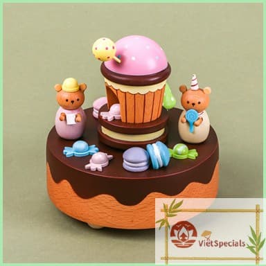 Little Bear Dessert House Music Box