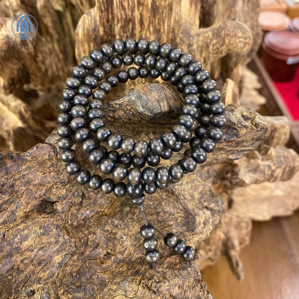 Khanh Hoa Premium Agarwood Lucky Bracelet 130 Beads 6mm