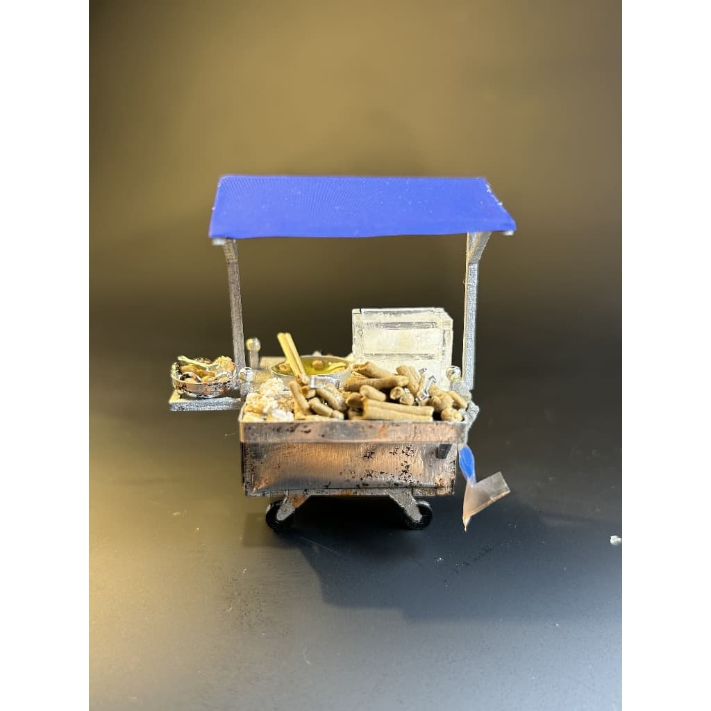 The 90's Miniature Street Food Cart 1/35 Scale Refrigerator Magnet