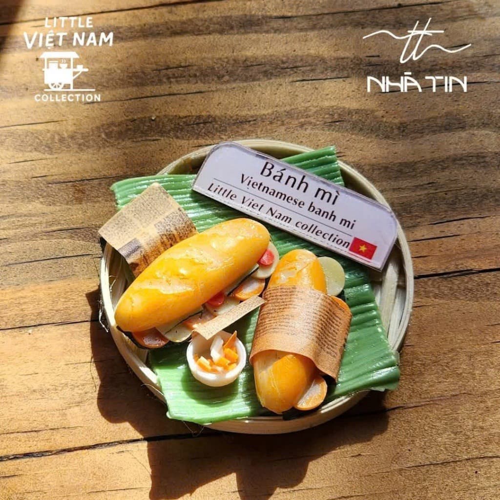 Mini Banh Mi Platter Artisan Decor 4-Piece Set